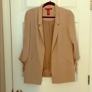 Saks Fifth Avenue Beige Blazer 3/4 sleeve